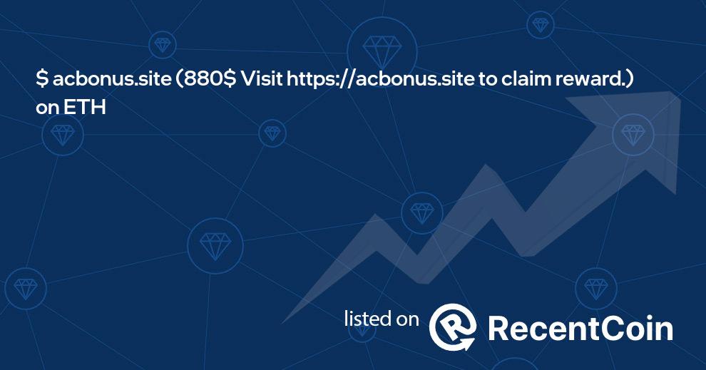 880$ Visit https://acbonus.site to claim reward. coin