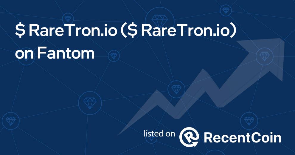 $ RareTron.io coin