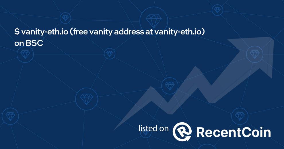 free vanity address at vanity-eth.io coin