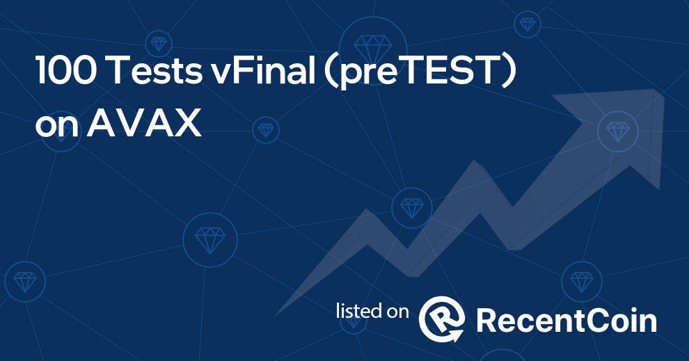 preTEST coin