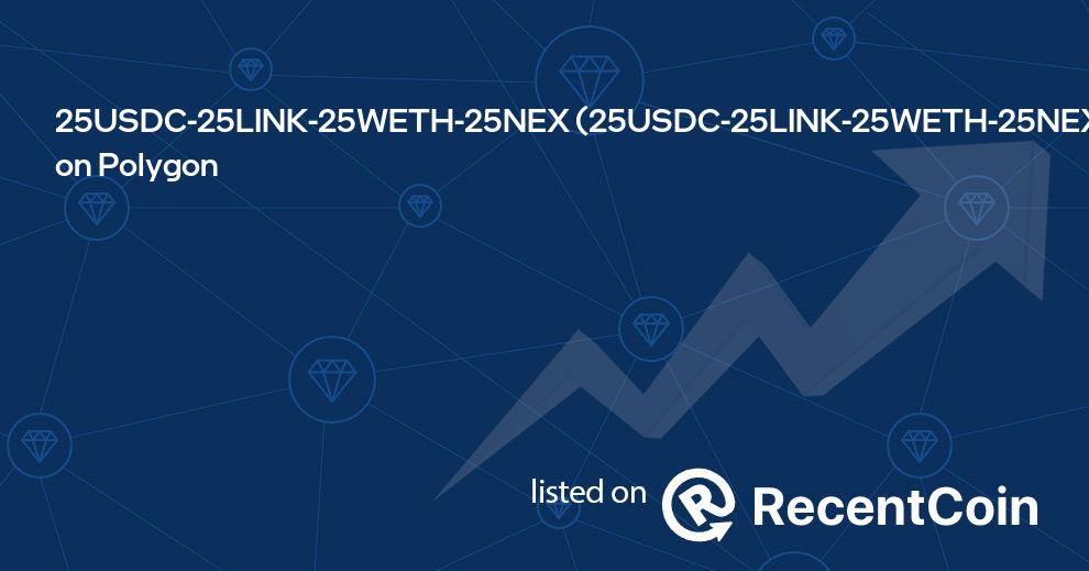 25USDC-25LINK-25WETH-25NEX coin