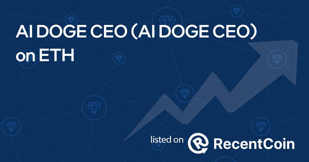 AI DOGE CEO coin