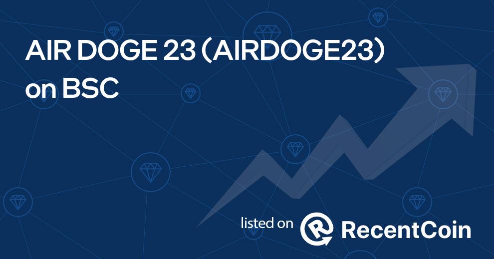 AIRDOGE23 coin