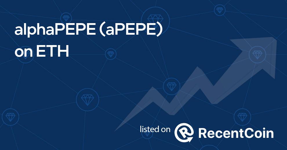 aPEPE coin