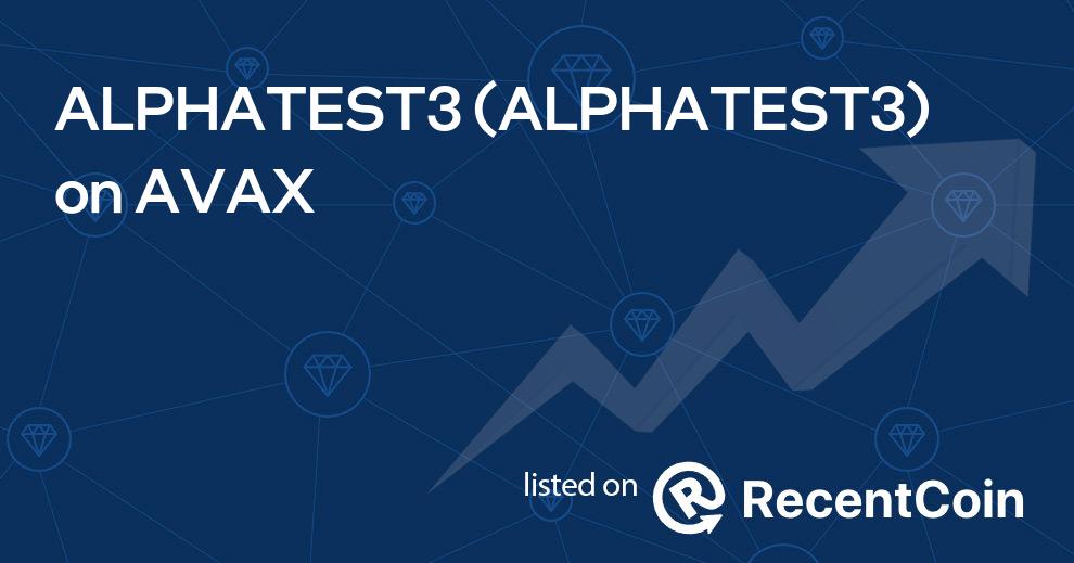 ALPHATEST3 coin