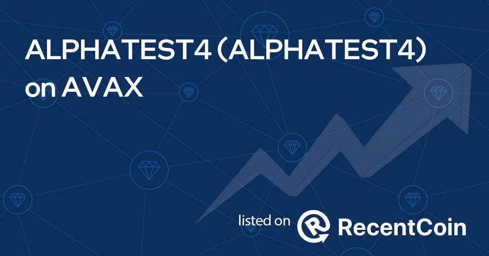 ALPHATEST4 coin