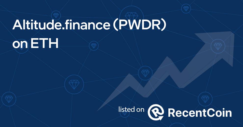 PWDR coin