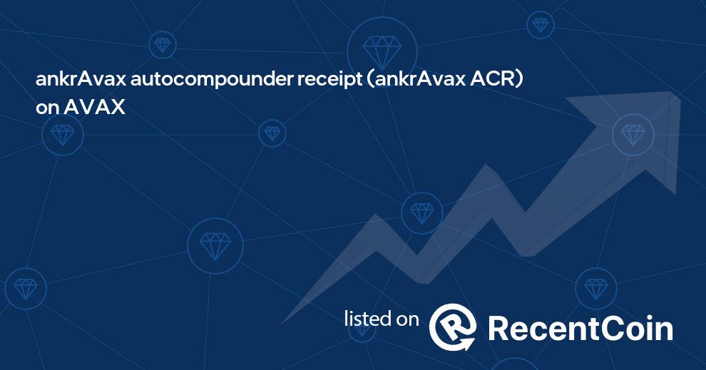 ankrAvax ACR coin