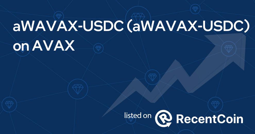 aWAVAX-USDC coin