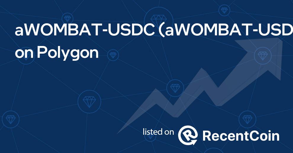 aWOMBAT-USDC coin