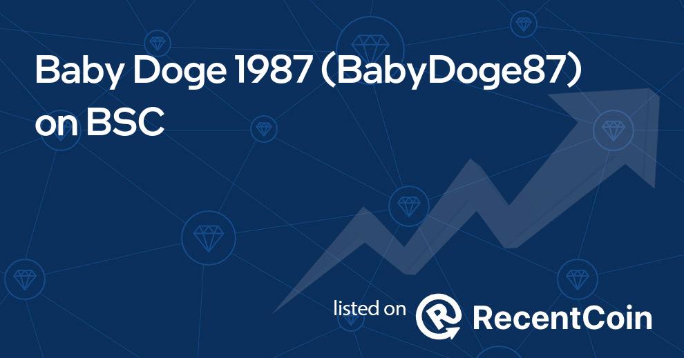 BabyDoge87 coin