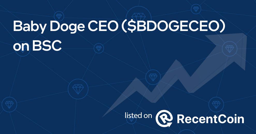 $BDOGECEO coin