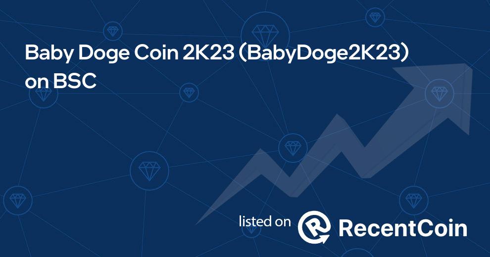 BabyDoge2K23 coin