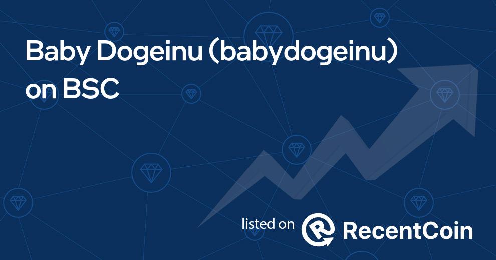 babydogeinu coin