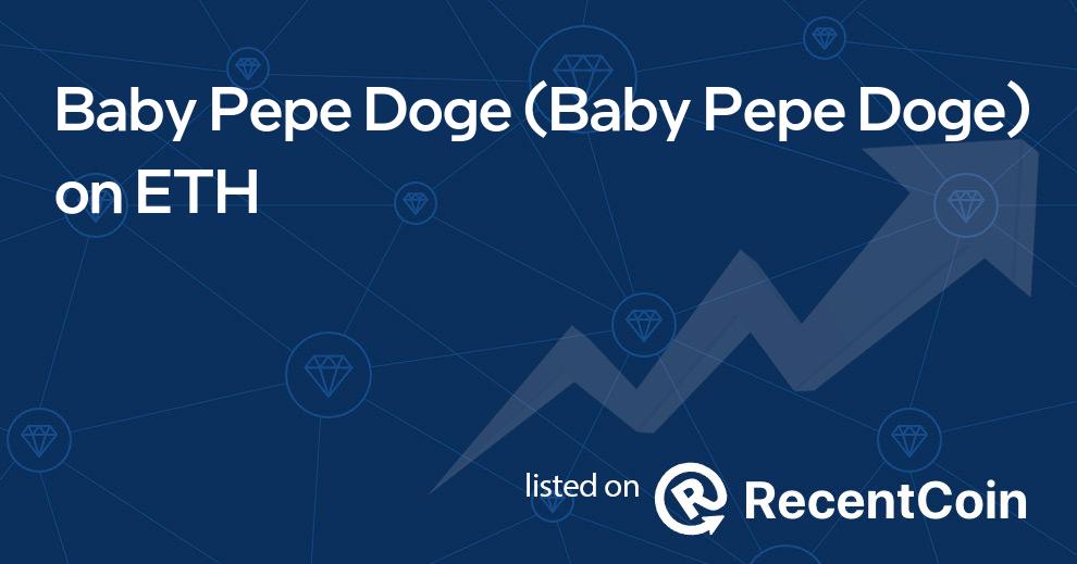 Baby Pepe Doge coin