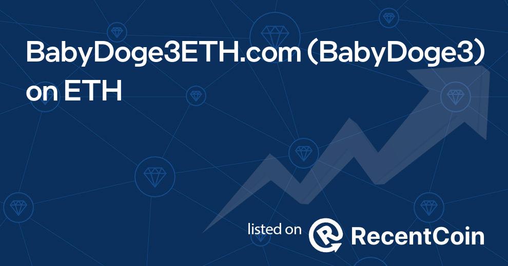 BabyDoge3 coin