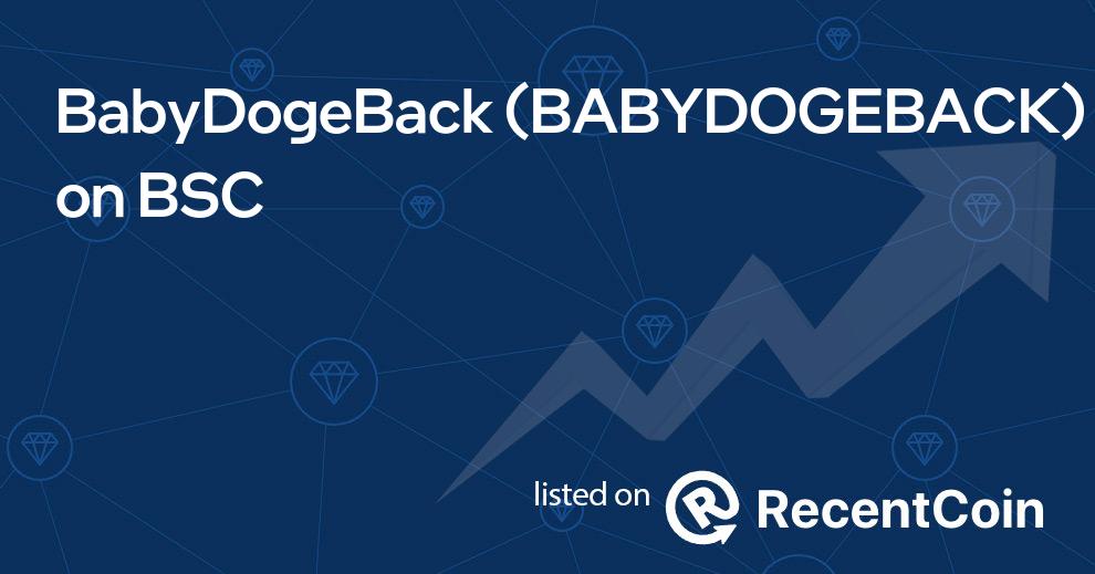 BABYDOGEBACK coin