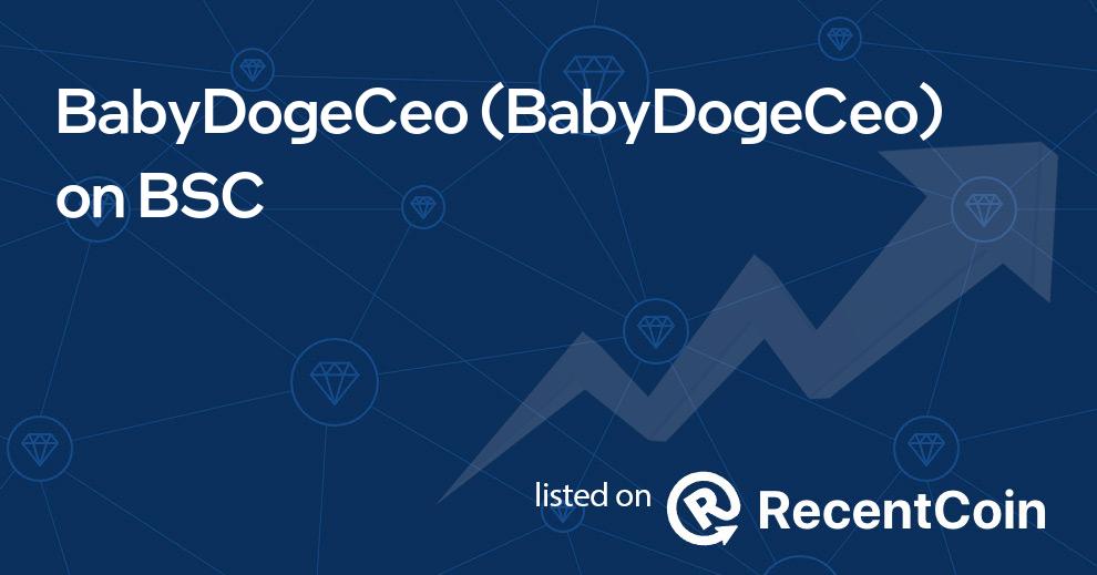 BabyDogeCeo coin