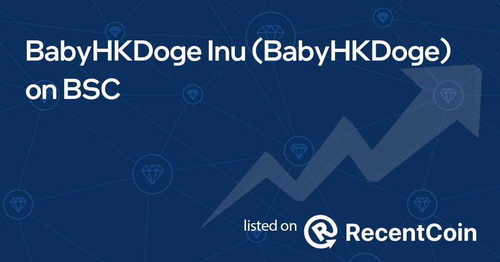 BabyHKDoge coin