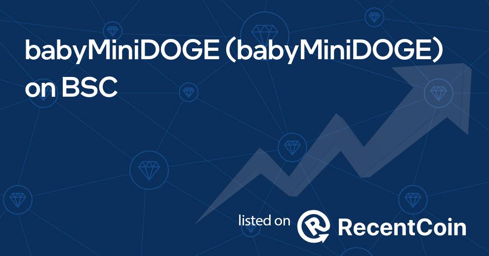 babyMiniDOGE coin