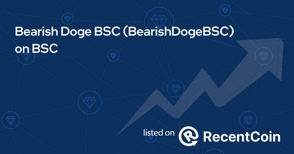 BearishDogeBSC coin