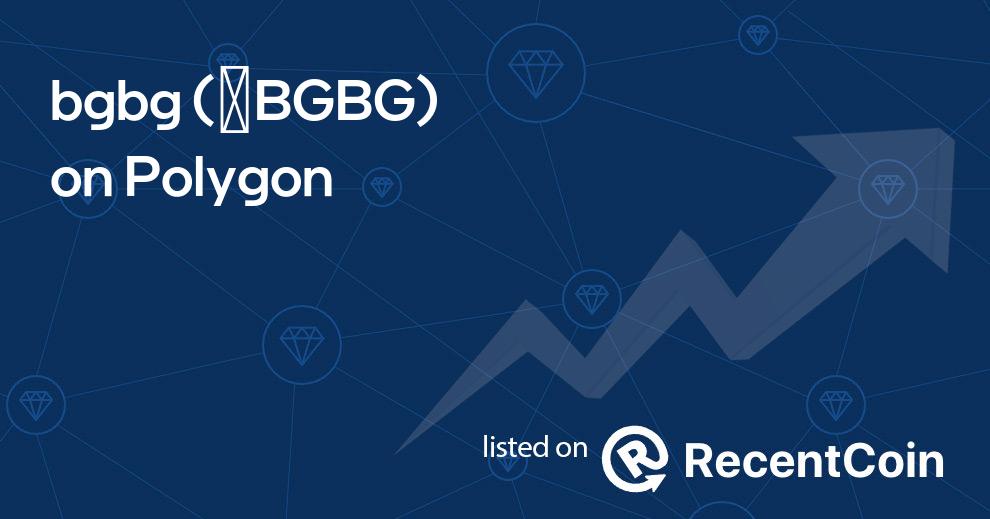 ✺BGBG coin