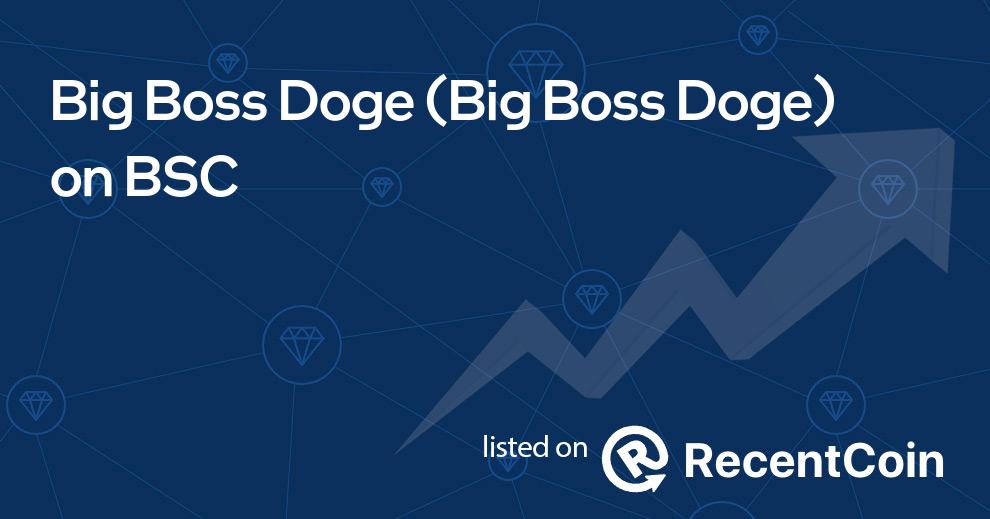 Big Boss Doge coin