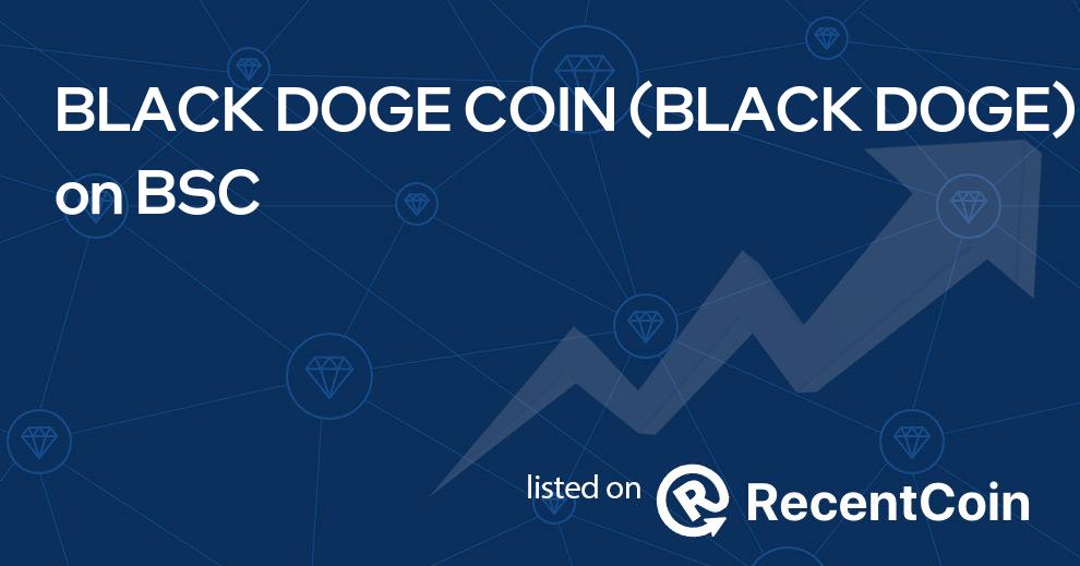 BLACK DOGE coin