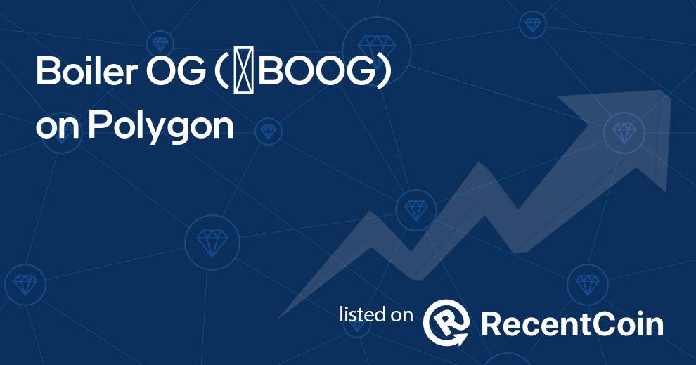 ✺BOOG coin