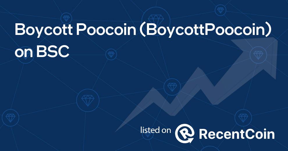 BoycottPoocoin coin