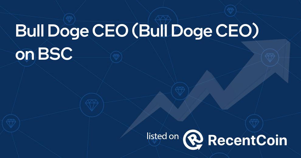 Bull Doge CEO coin