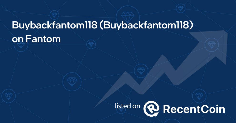 Buybackfantom118 coin