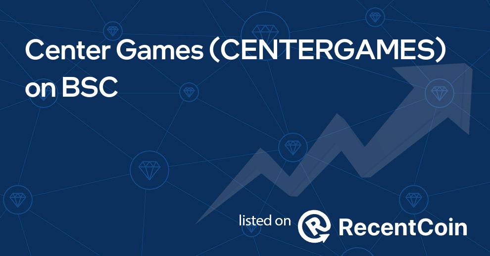 CENTERGAMES coin