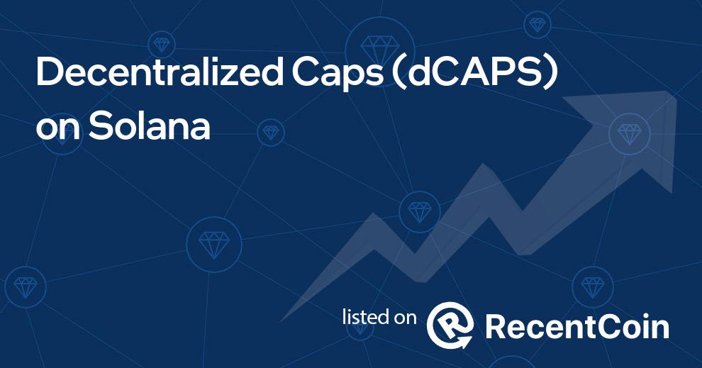 dCAPS coin