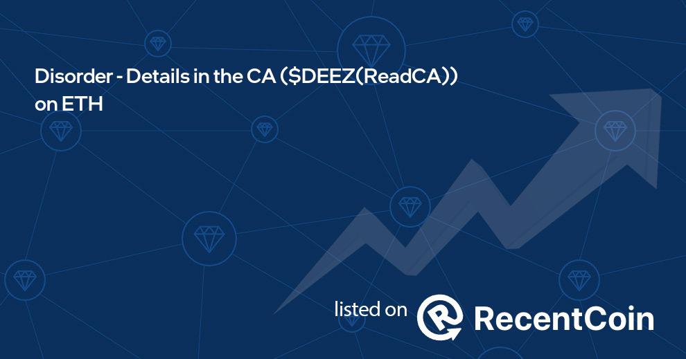 $DEEZ(ReadCA) coin