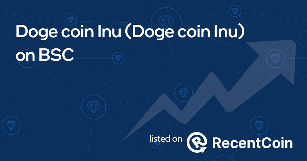 Doge coin Inu coin