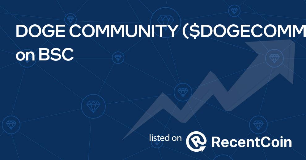 $DOGECOMMUNITY coin