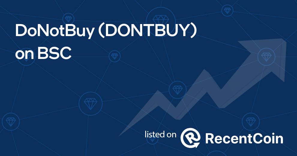 DONTBUY coin