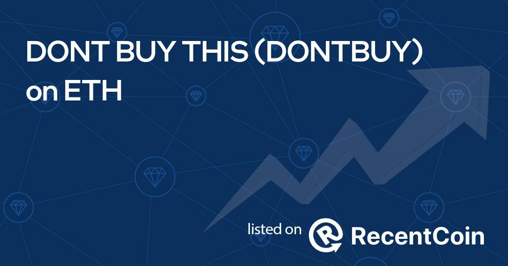 DONTBUY coin