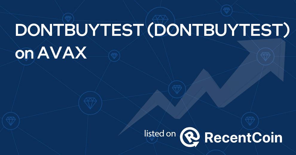 DONTBUYTEST coin