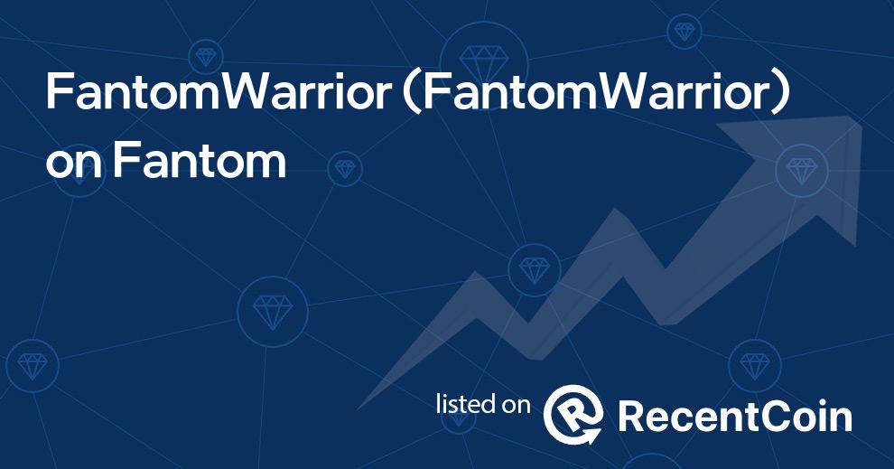 FantomWarrior coin