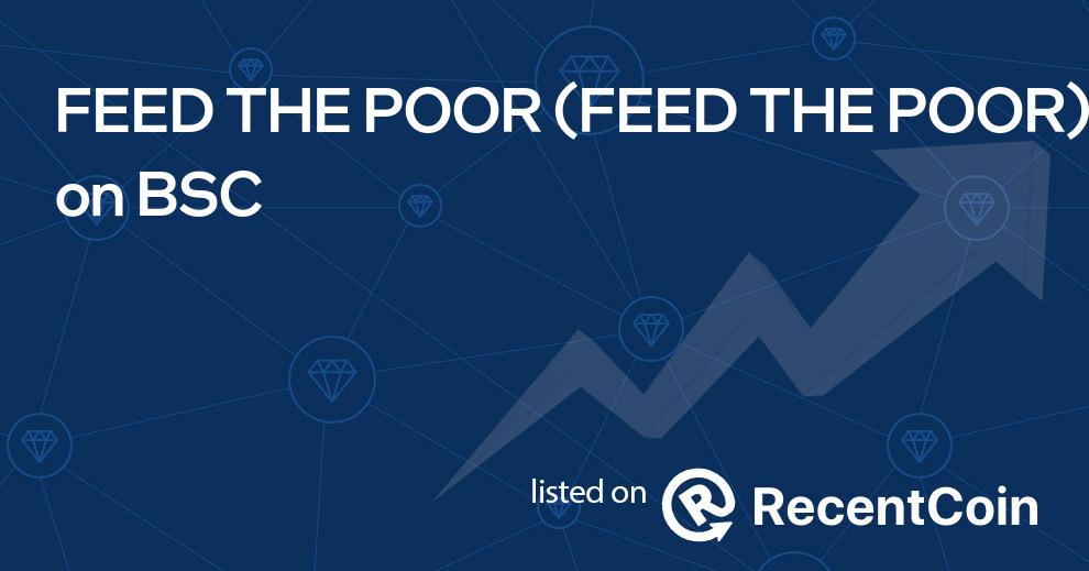 FEED THE POOR coin