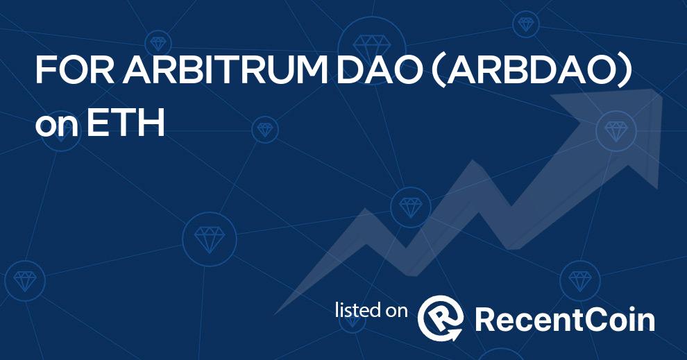 ARBDAO coin