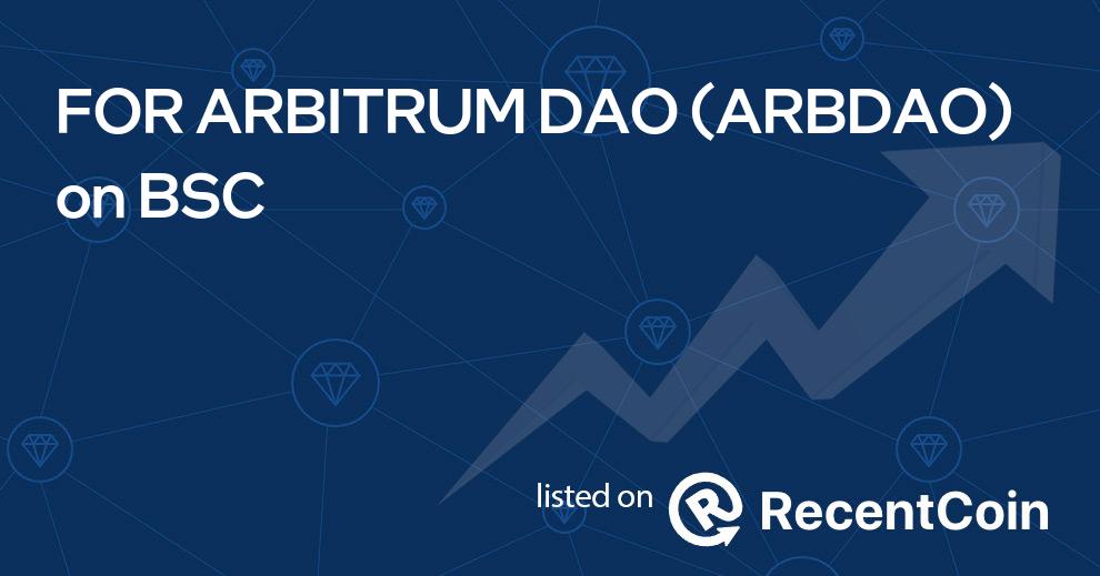 ARBDAO coin