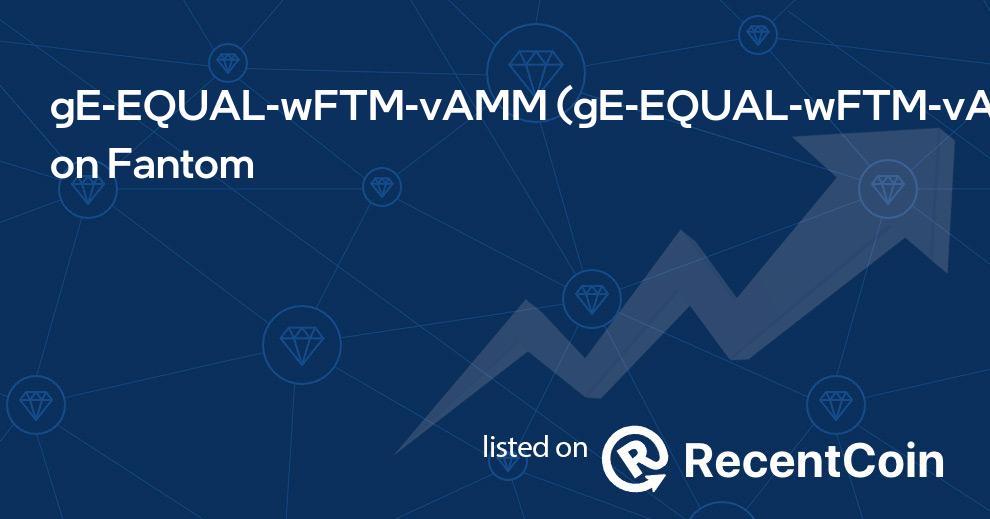 gE-EQUAL-wFTM-vAMM coin