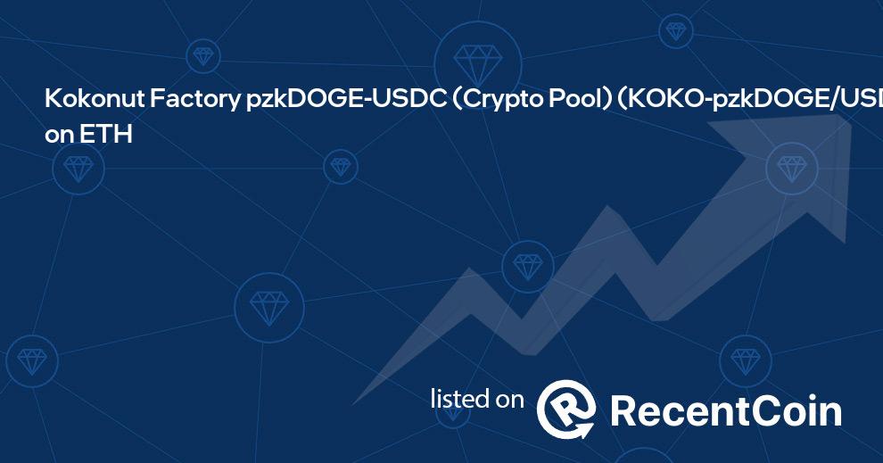 KOKO-pzkDOGE/USDC coin