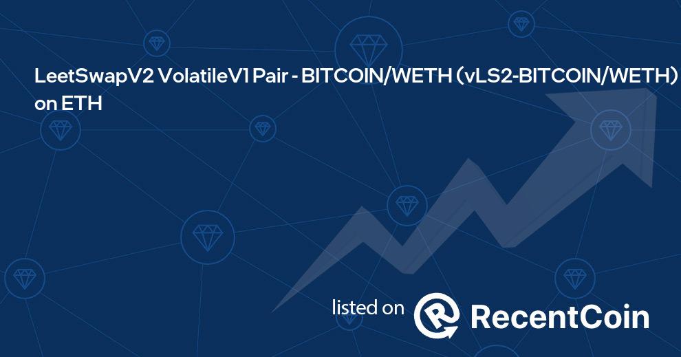 vLS2-BITCOIN/WETH coin