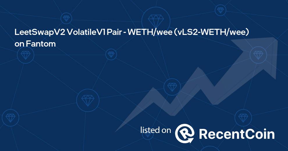 vLS2-WETH/wee coin