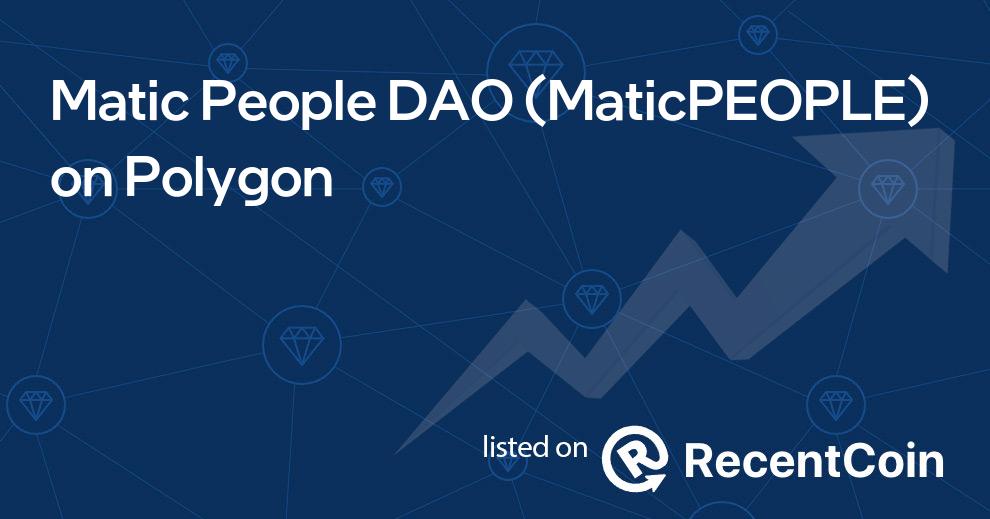 MaticPEOPLE coin