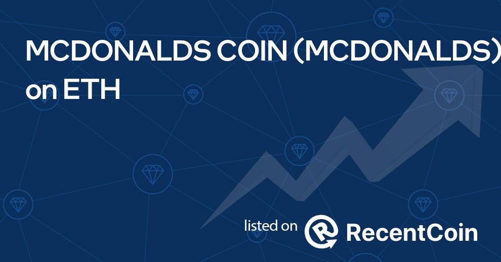 MCDONALDS coin